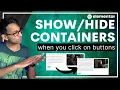 How to Show and Hide Containers with Clicking Buttons - Elementor Wordpress Tutorial