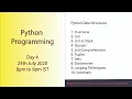Python Programming in Hindi Day 4 Data Structures List Stack Queues Tuples Sets