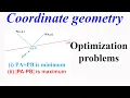 Coordinate geometry Two Optimization problems in straight lines i min PA PB ii max PA-PB