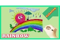 Rainbow coloring pages How to color Rainbow and learn colour