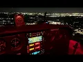Night landing with a tailwind