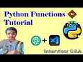 16 Python Functions TR Interview Q A Python easy Python Shortcuts Genie MITHRAMMA IT
