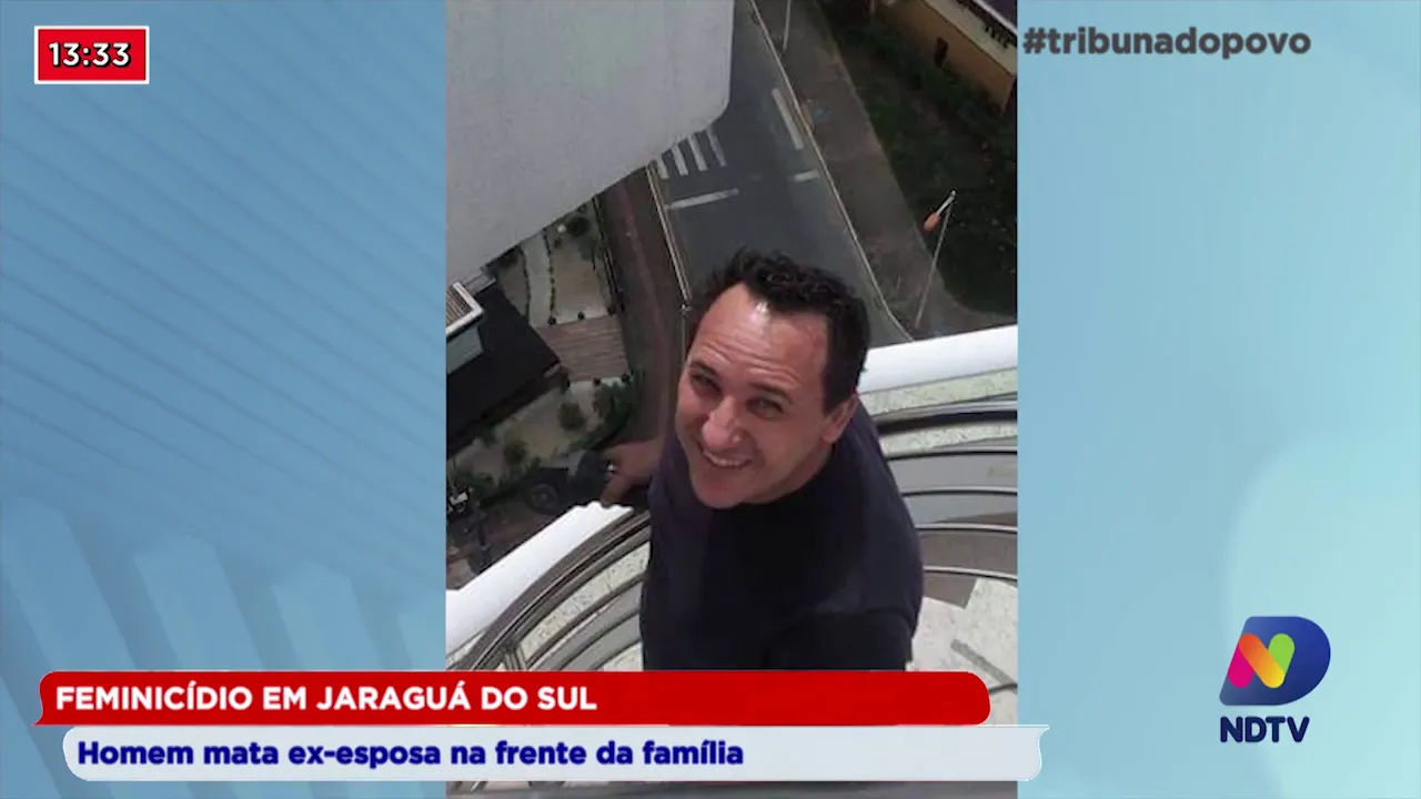 Feminicídio em Jaraguá do Sul: Homem mata ex-esposa na frente da família