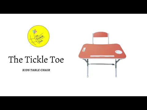 Download MP3 TheTickleToe Foldable Study Table and Chair Set for Kids Boy and Girl