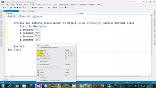 How to use Queue in VB NET 2012