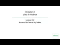 Chapter 8 Accessing Python List Items
