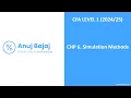 CFA LEVEL 1 - QUANTS