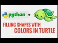 pyTurtle 7 Filling shapes with colors in turtle pyGuru