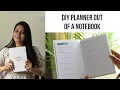 DIY Planner Out of A Notebook Easy and Affordable Planner DIY
