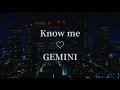 Download Lagu GEMINI - Know me (lyrics video)