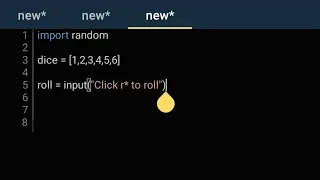 Creating Dice Game in Python