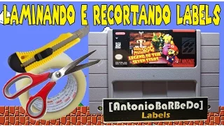 Tutorial Retrogames: Laminando e recortando labels de cartuchos!
