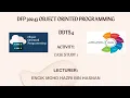 Case Study 1 - Object Oriented Programming