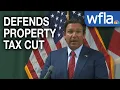DeSantis defends tax relief plan in Pasco County