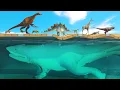 Lagu KingShark Bay Challenge: Dinosaur Or Animal Runs Faster | Animal Revolt Battle Simulator