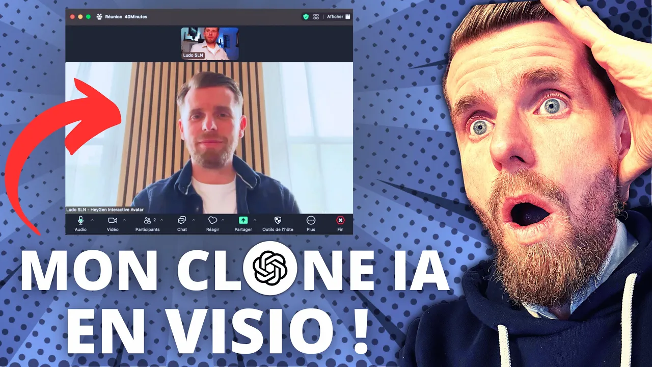 Outline Video J'ai créé un clone IA pour mes visios — c'est BLUFFANT !