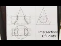 Intersections Of Cylinder a Cone Projections