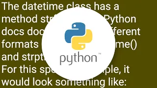 How do I turn a python datetime into a string with readable format date