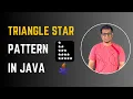 Java Program to Print Triangle Star Pattern Loops Coding Pills