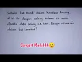 Sebuah bak mandi dalam keadaan kosong di isi air dengan selang selama 25 menit. Apabila debit selang