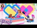 Download Lagu Two Olivias! Summer \u0026 Winter Heart Boxes - What's the Difference? Lego Friends Set Build