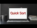 Quick Sort C Divide and Conquer Sorting Techniques Algorithm Code explanation