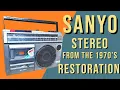 Sanyo Stereo from the 1970's | Restoration | MakerMan