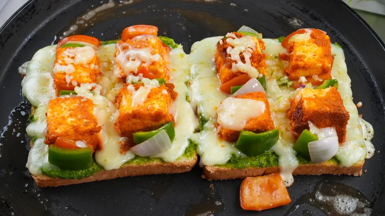        Paneer tikka Open Sandwich   Paneer Tikka Recipe Kabitaskitchen