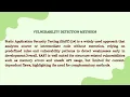 Classification of Source Code Vulnerabilities and Analysis of Detection Methods Evaluation Compari