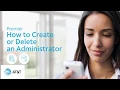 How To Create or Delete an Administrator - AT T Premier