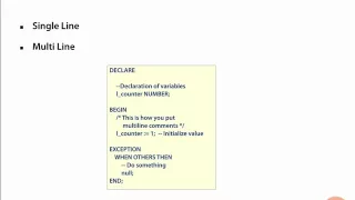 04 Comments in Anonymous Blocks in PL SQL