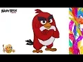 Coloring The Angry Birds Movie Red Coloring pages Coloring book