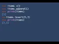 Python programming list append and insert