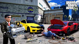 SÜLEYMAN BMW'SİNE LAMBORGHİNİ MOTORU TAKTIRIYOR(UÇTU!) - GTA 5 ATEŞ'İN HAYATI