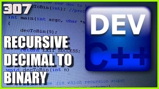 C Recursion Convert decimal to binary number