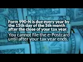 Form 990-N - Filing Requirement for Small Exempt Organizations