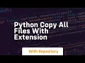 python copy all files with extension