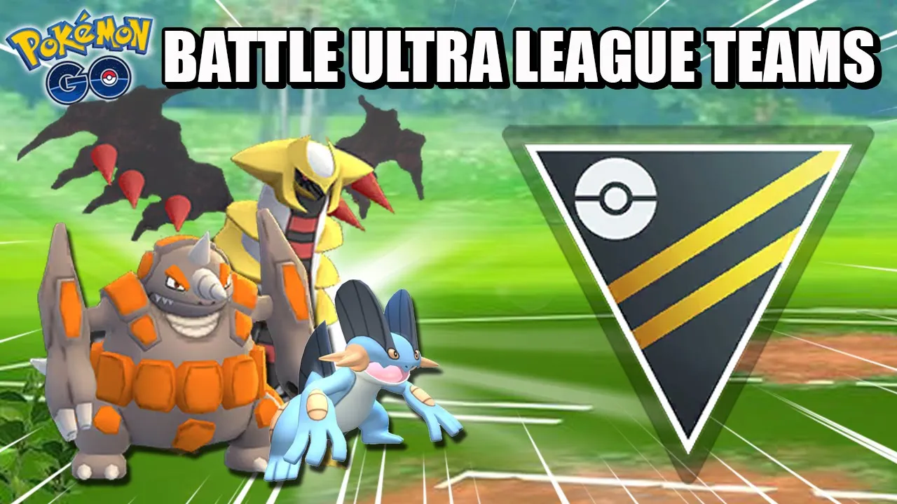 GIRATINA SWAMPERT RHYPERIOR POKEMON GO BATTLE ULTRA LEAGUE TEAMS PVP