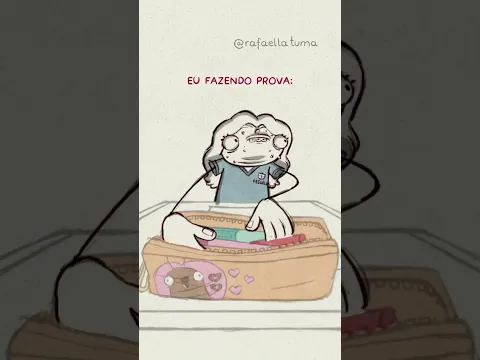 Eu fazendo prova / meu pai no mercado: