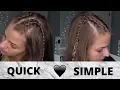 Half Double Dutch Braided Hair Tutorial