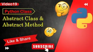 Abstract Class and Abstract method in Python in Hindi 19