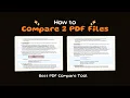 How to Compare 2 PDF Files for Differences with Online Free Tools