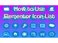 How to Use Icon List in Elementor Pro