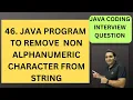 46 Java Program to Count Number of Non Alphanumeric Characters RD Technical Learning