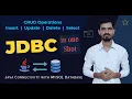 Java JDBC Complete Tutorial Insert Update Delete Select CRUD Operations Database Connectivity