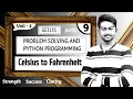 Celsius to Fahrenheit program in python in Tamil Problem Solving and Python Programming in Tamil