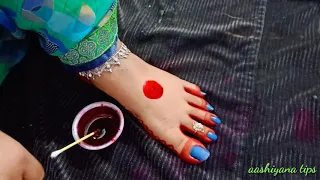 alta design for navratri durga pooja karwa chauth new alta design for feet 60