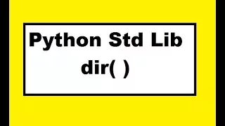 Python Standard Library Functions Part 10