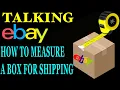 How to measure a box for shipping eBay Fedex usps TALKING EBAY