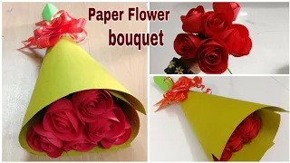 Download How To Make Paper Rose Flower Bouquet | DIY | Paper Craft MP3